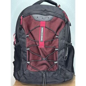 SWISSGEAR 5725 Backpack Laptop Case Black & Red School Travel Work